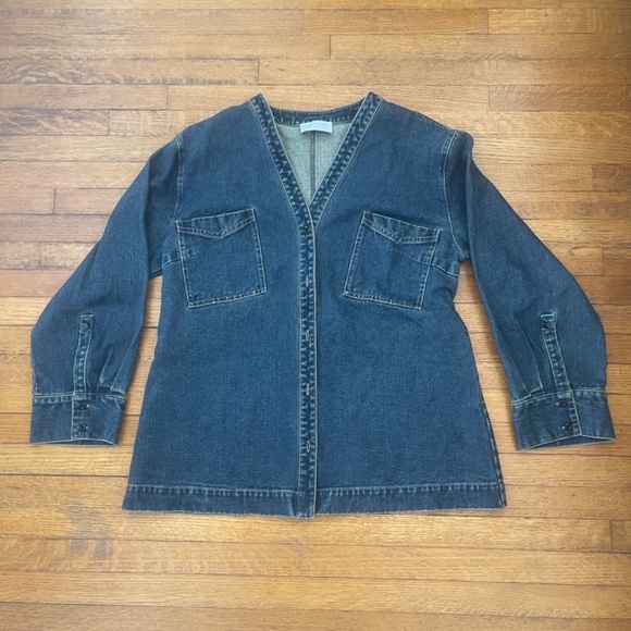 Modern Citizen Emmett Structured Denim Jacket Size 1X - Picture 2 of 9